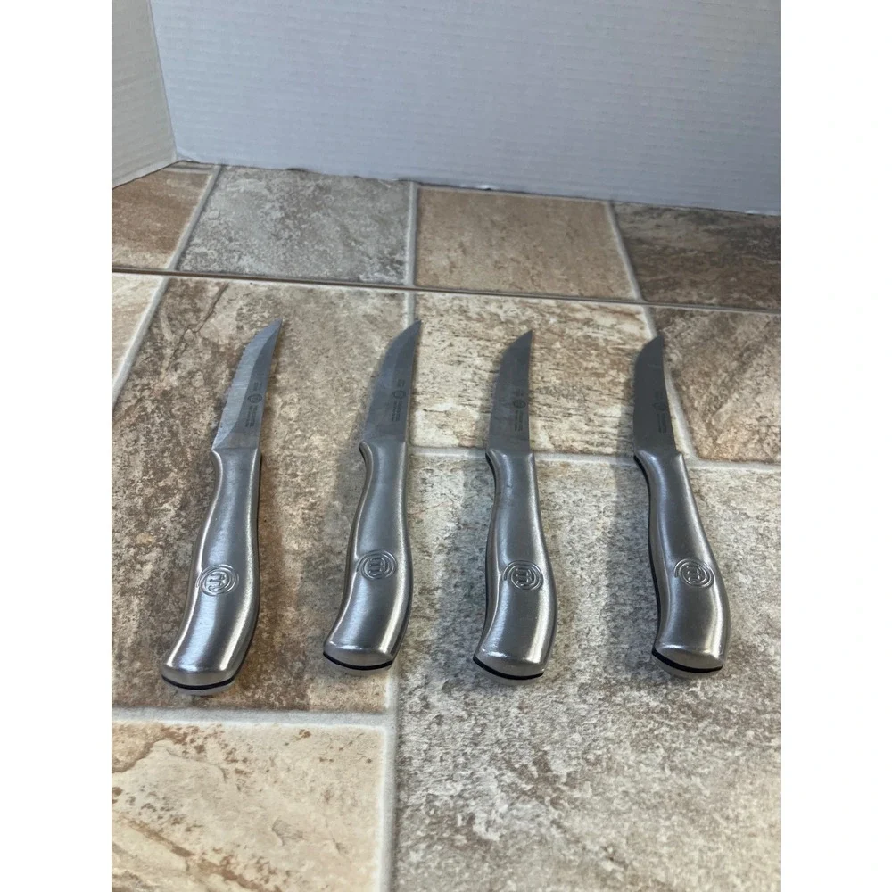 MasterClass Set of 4‎ Steak Knives 45 Inch Serrated Blade Premium Steel